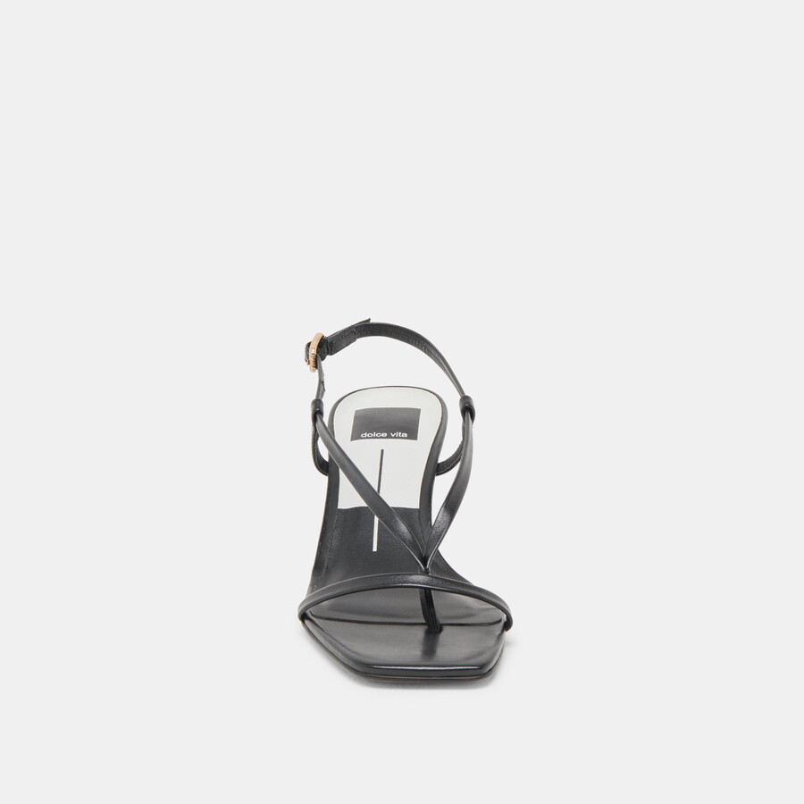 laury heels black leather