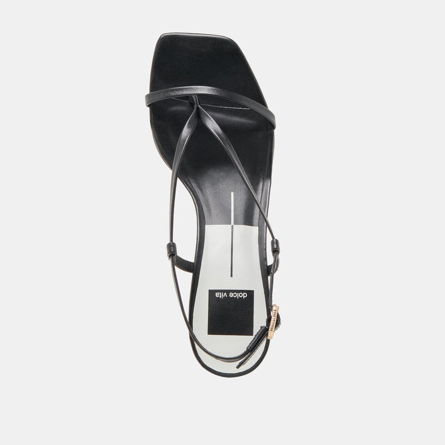 laury heels black leather