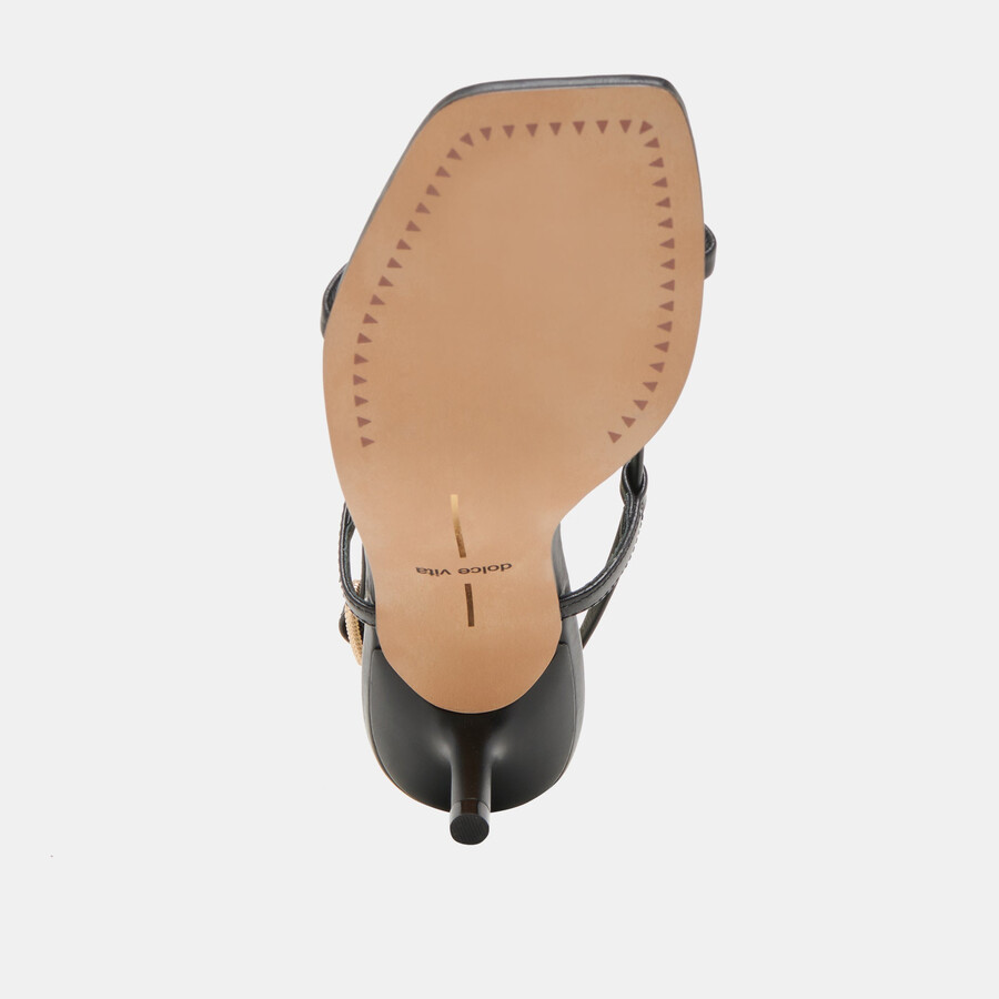 laury heels black leather