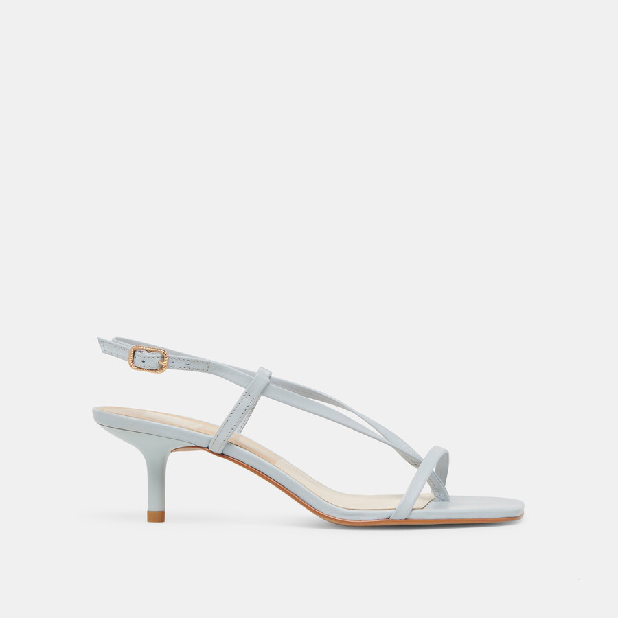 laury heels ice blue leather