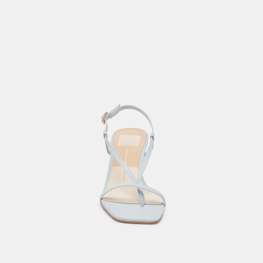 laury heels ice blue leather