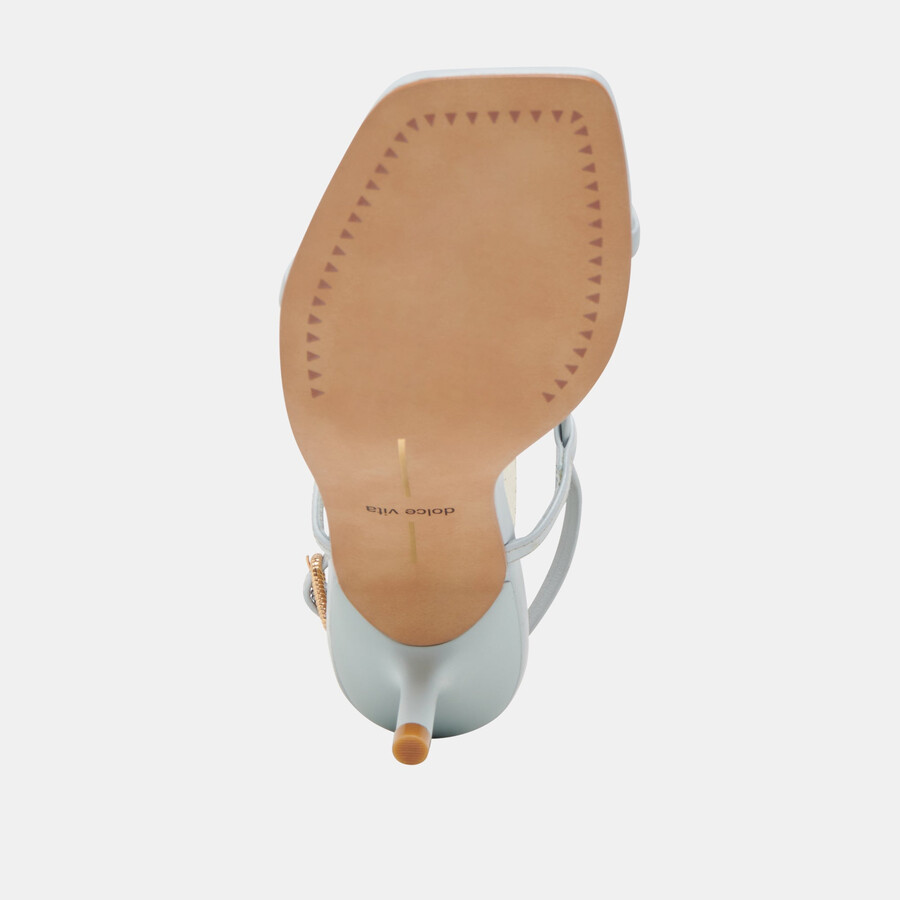 laury heels ice blue leather