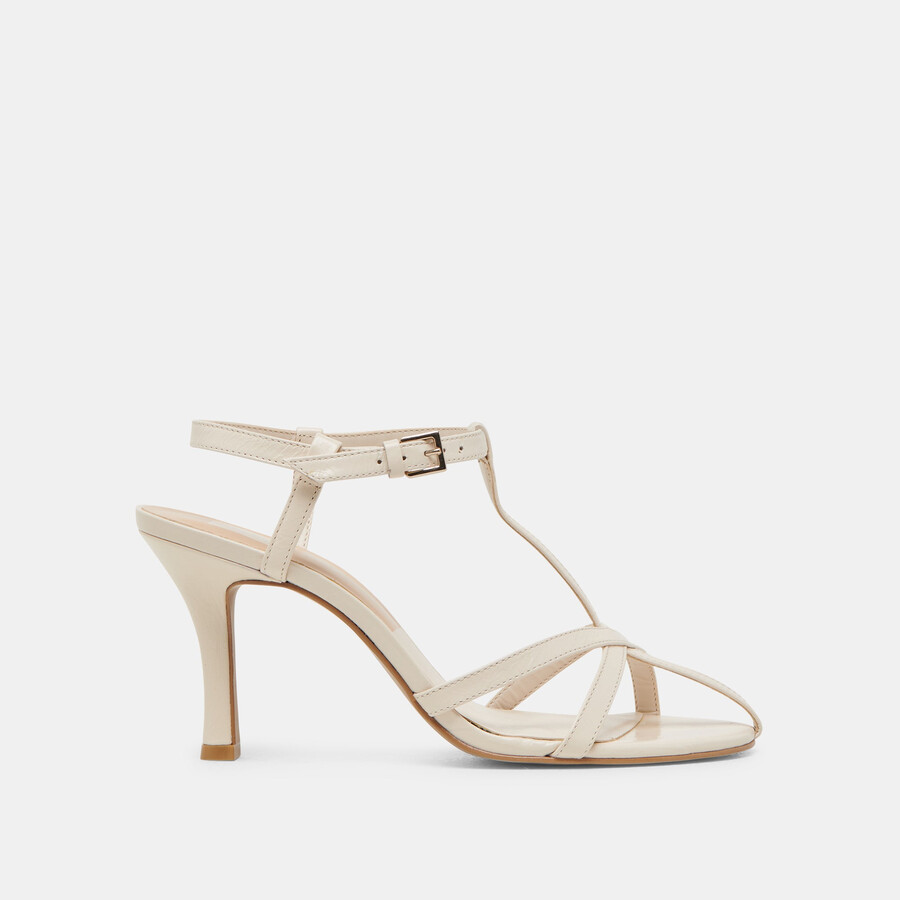 liane heels bone crinkle patent