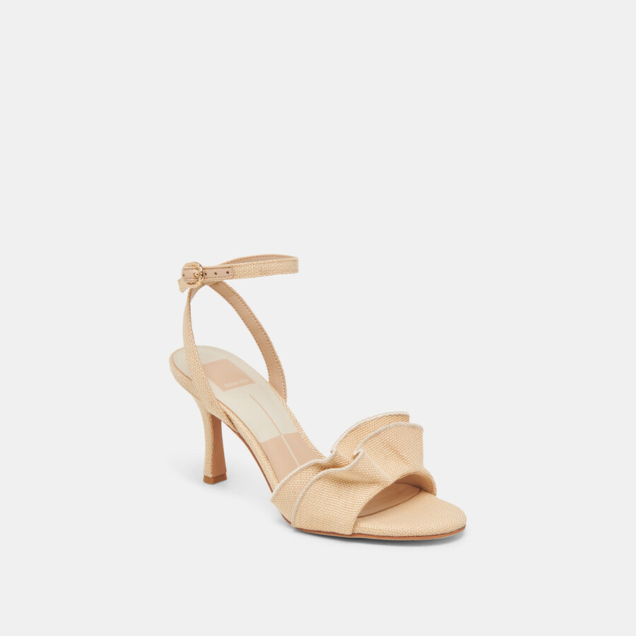 lunete heels lt natural woven raffia