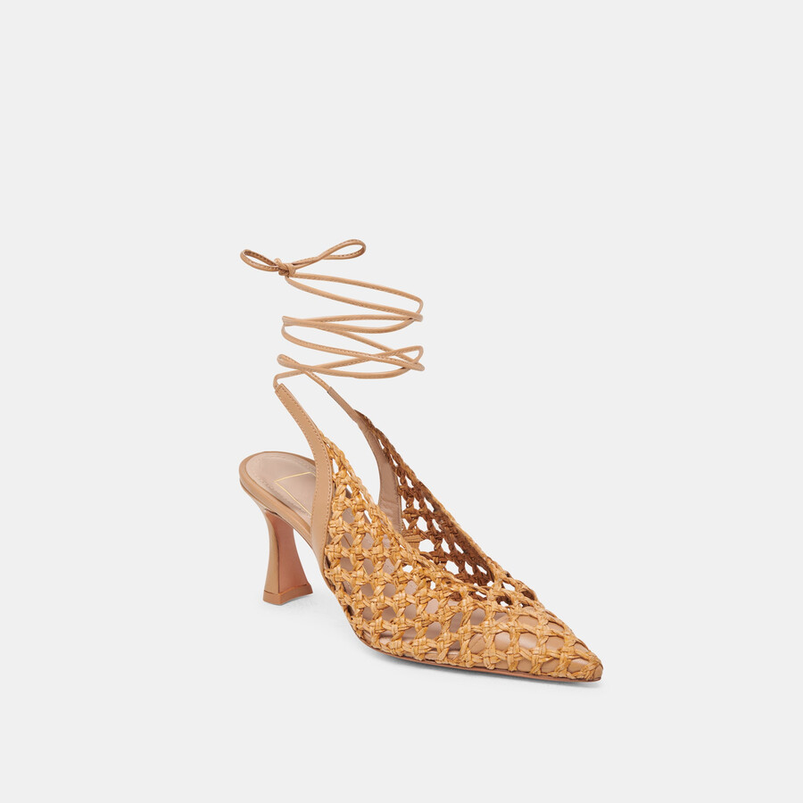 gesica heels natural woven