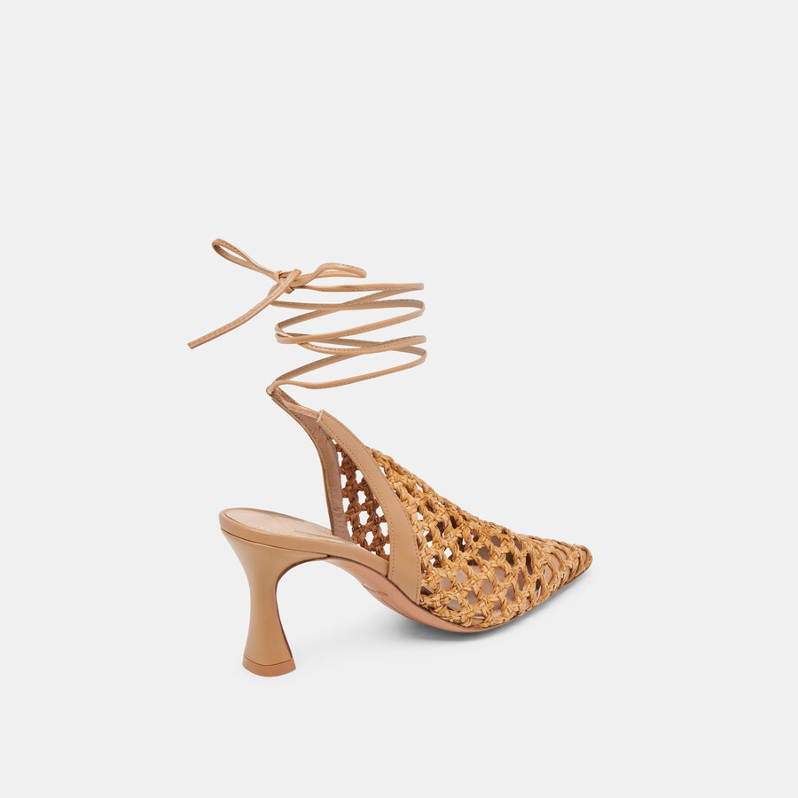 gesica heels natural woven