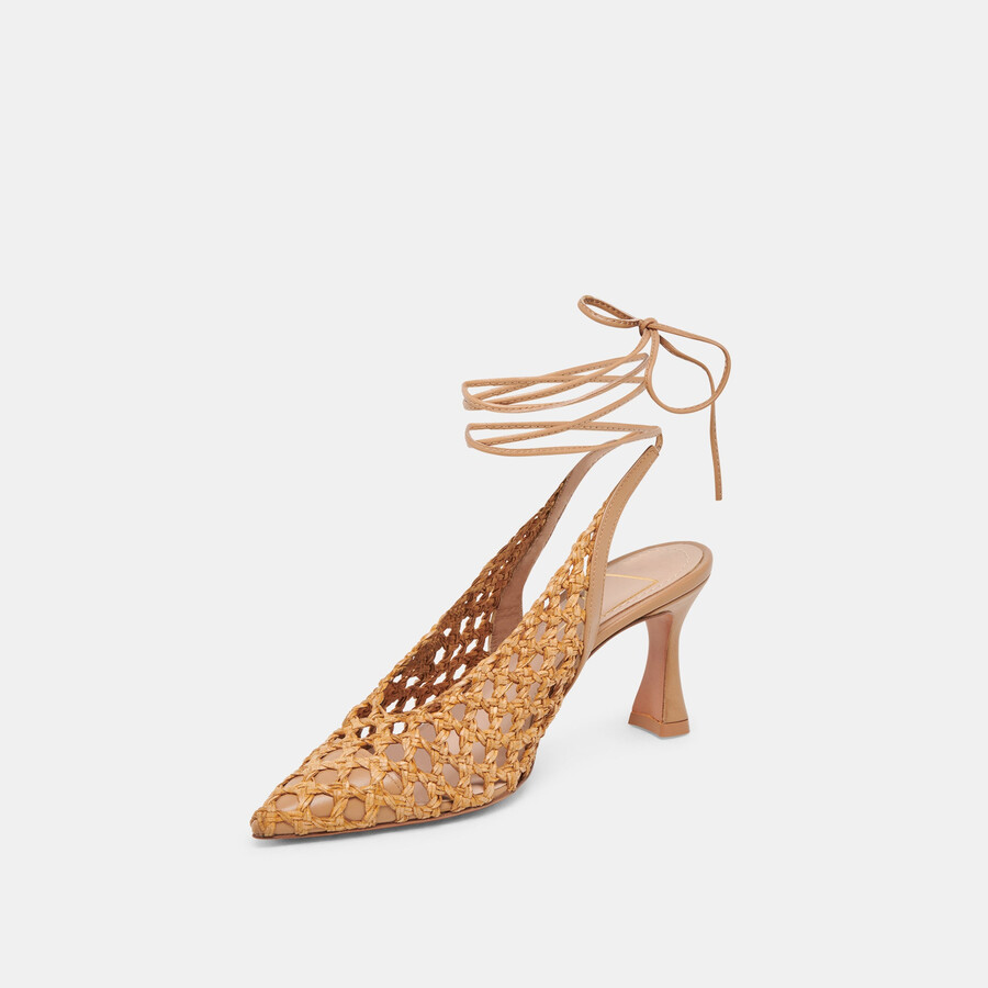 gesica heels natural woven