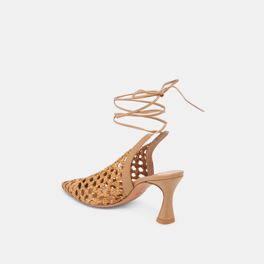 gesica heels natural woven