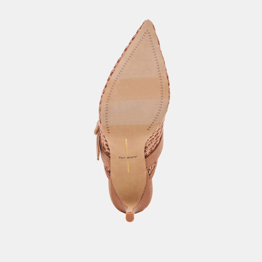 keekee heels saddle woven raffia