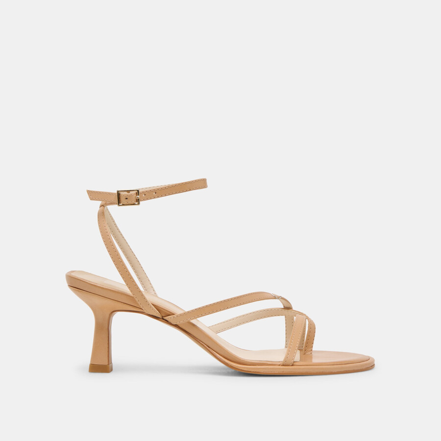 morah wide heels cafe leather