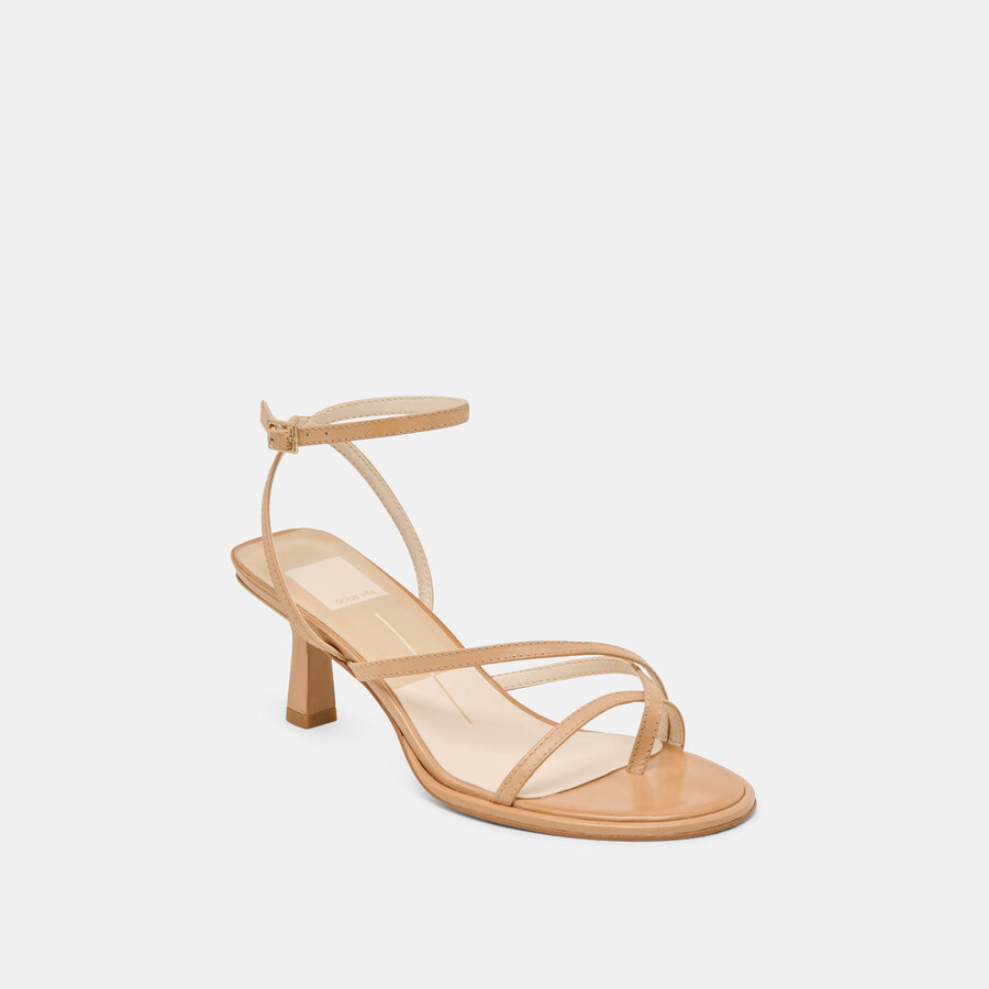 morah wide heels cafe leather