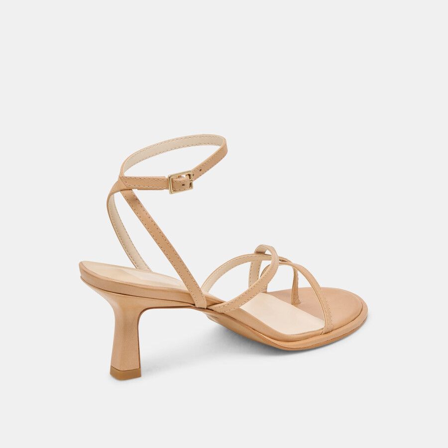 morah wide heels cafe leather