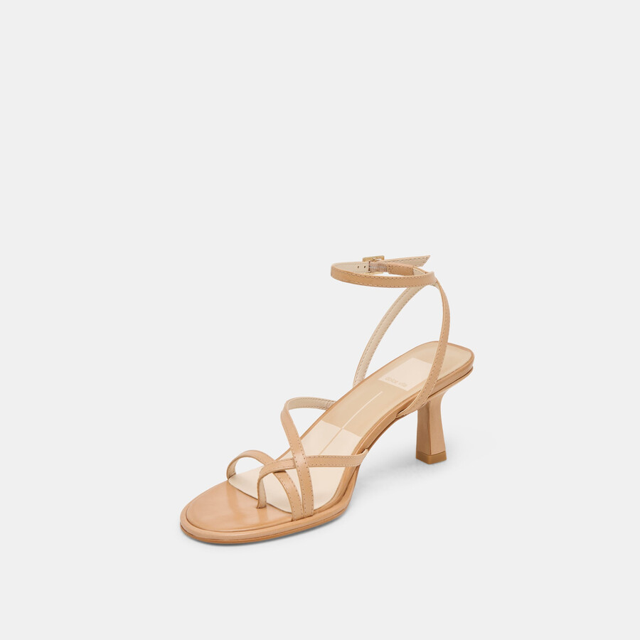 morah wide heels cafe leather