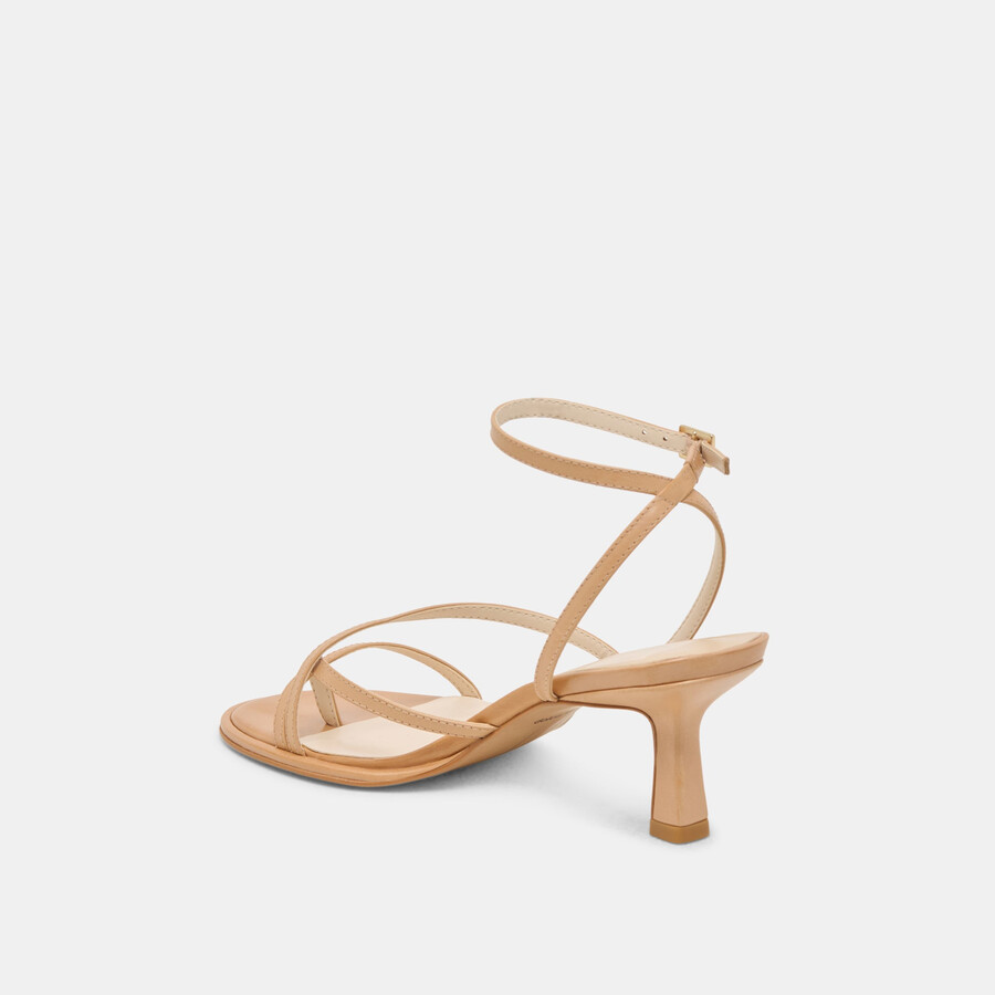 morah wide heels cafe leather