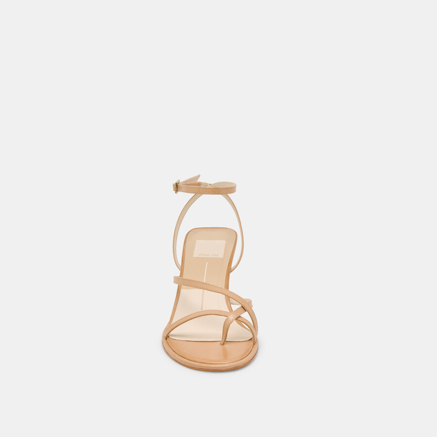 morah wide heels cafe leather