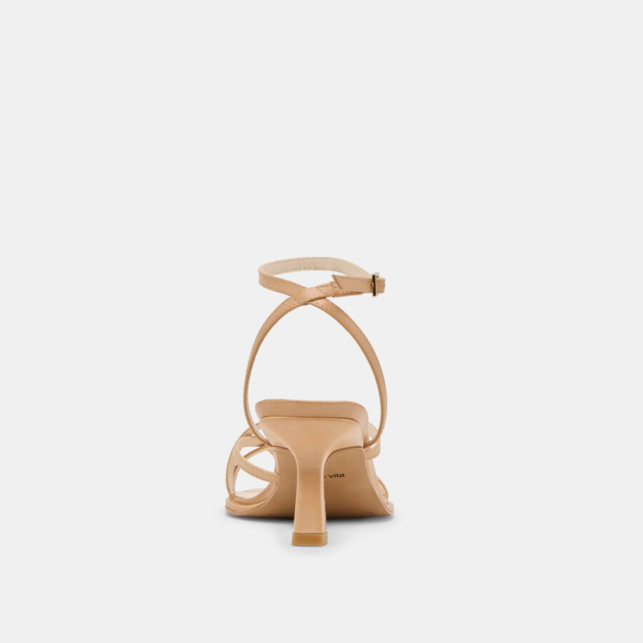 morah wide heels cafe leather
