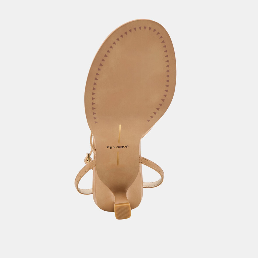 morah wide heels cafe leather