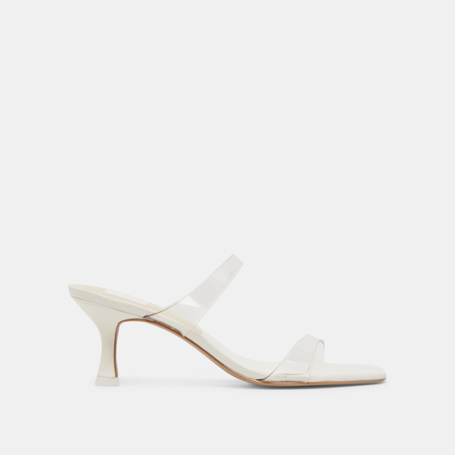 genora heels crystal vinyl