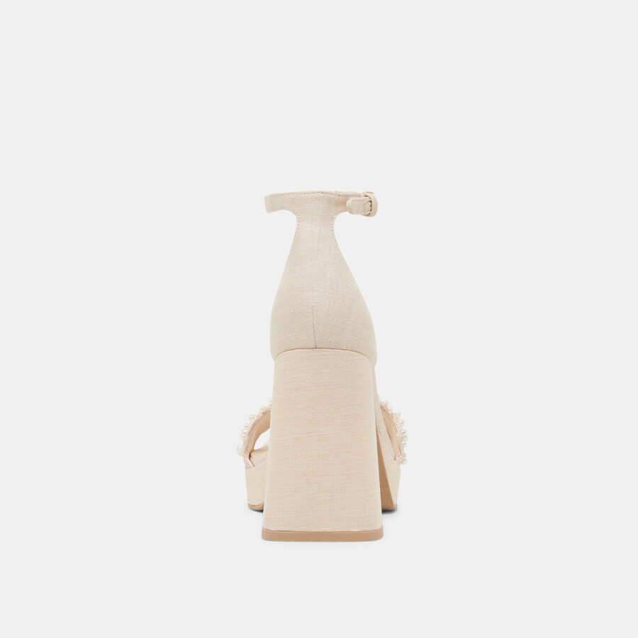 peltin pearl heels vanilla woven raffia