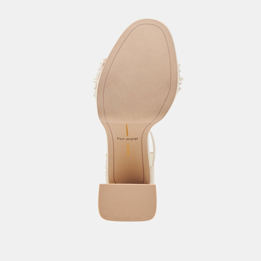 peltin pearl heels vanilla woven raffia