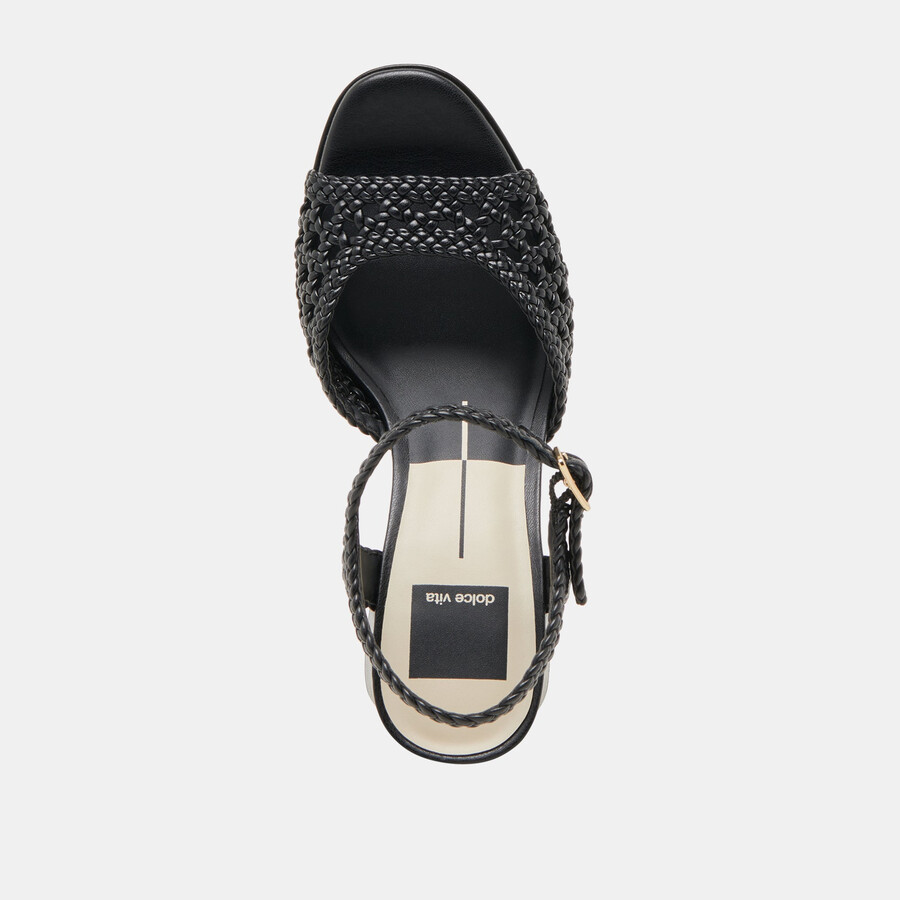 peyten heels black woven stella