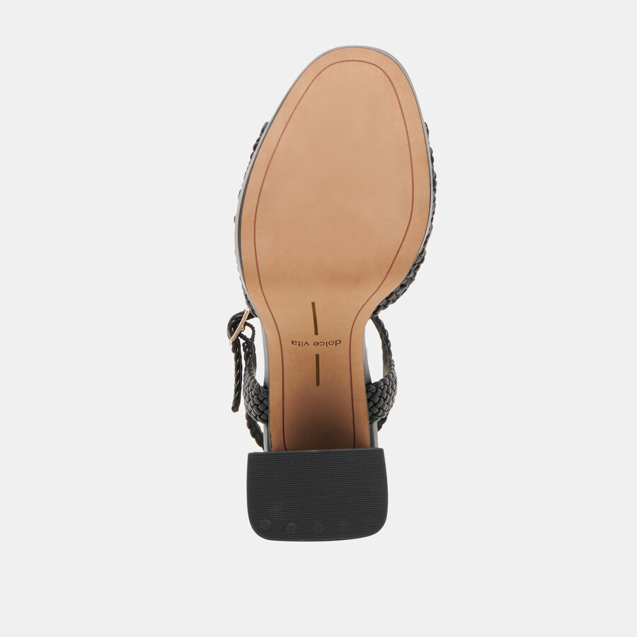 peyten heels black woven stella