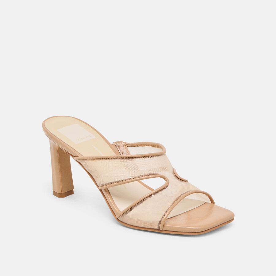 gitel heels light tan mesh