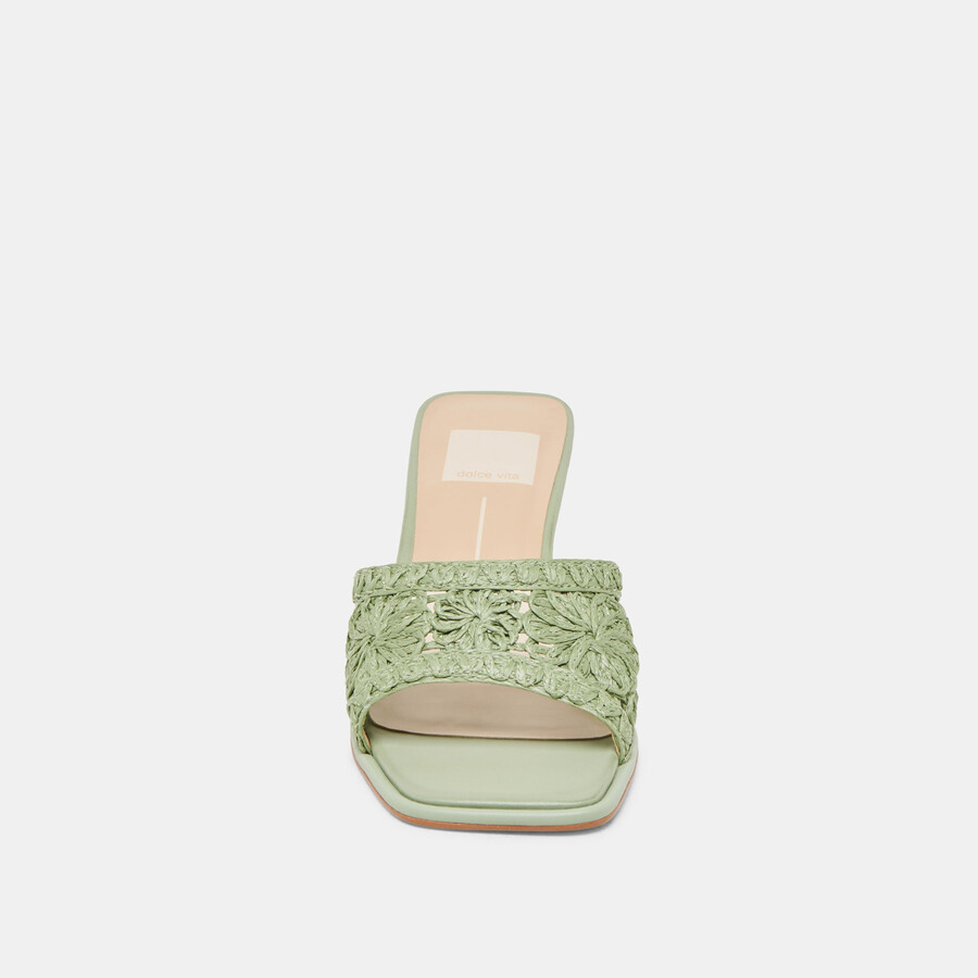 maylah heels sage macrame