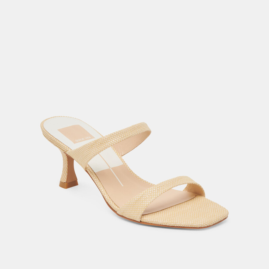 genora wide heels lt natural woven raffia