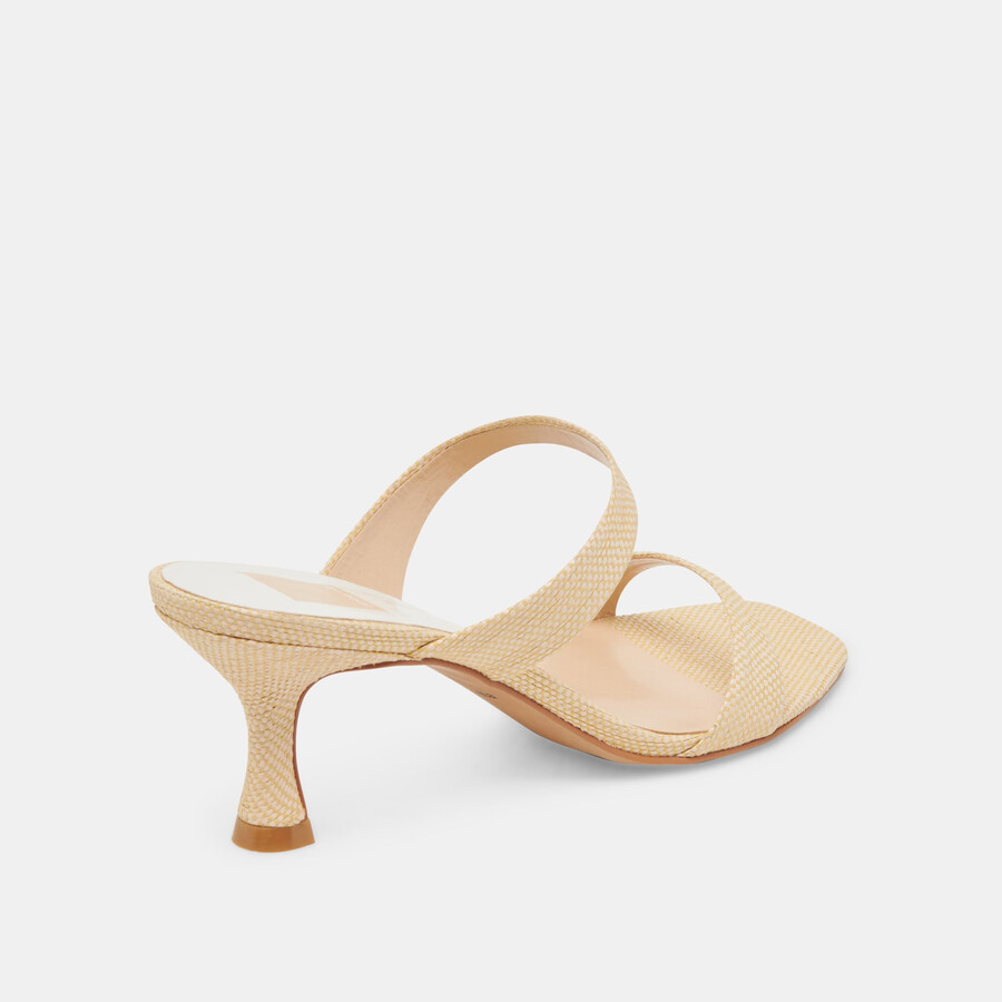 genora wide heels lt natural woven raffia