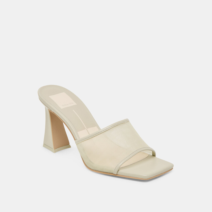 narda heels light sage mesh