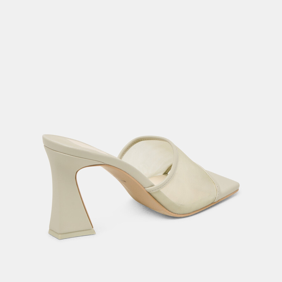 narda heels light sage mesh