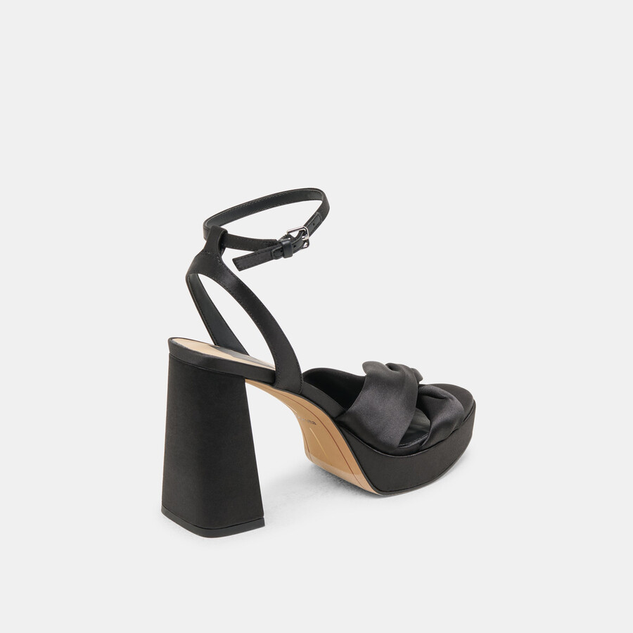 parlo heels onyx satin