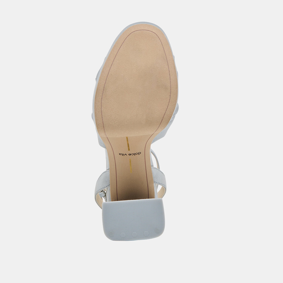parlo heels light blue satin