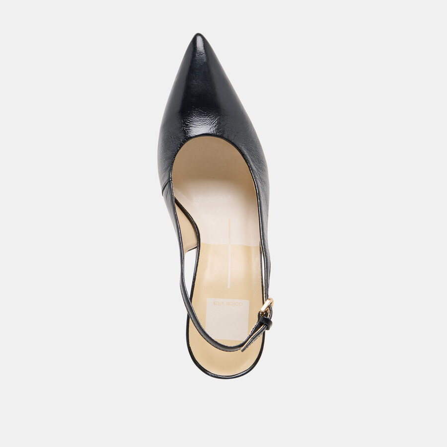 elasi heels black leather