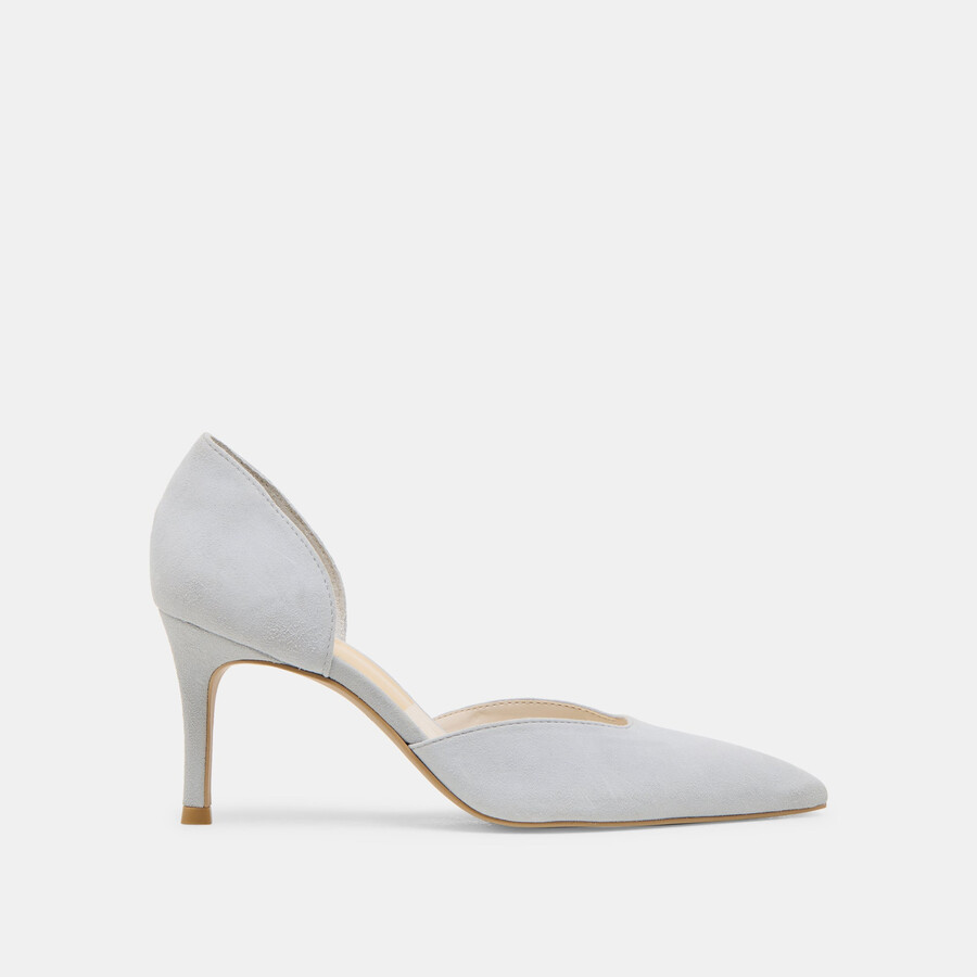 eloy heels light blue suede