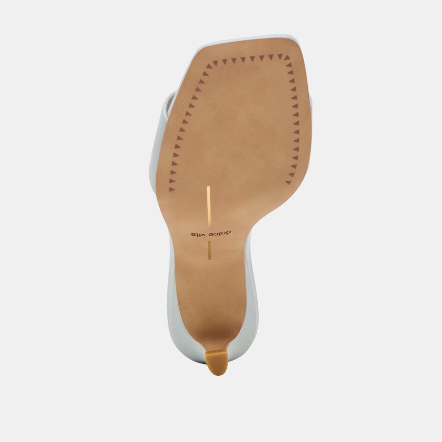 rexa heels ice blue leather