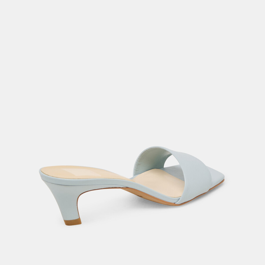 rexa heels ice blue leather