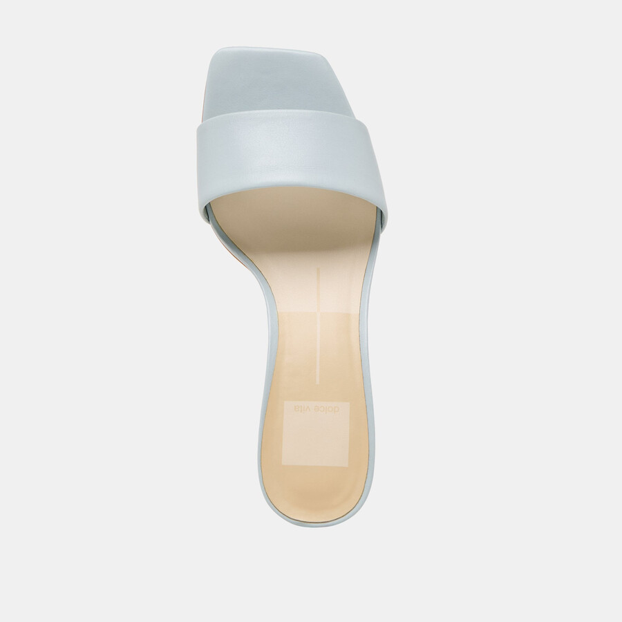 rexa heels ice blue leather