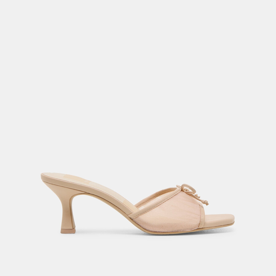 galen heels praline tulle