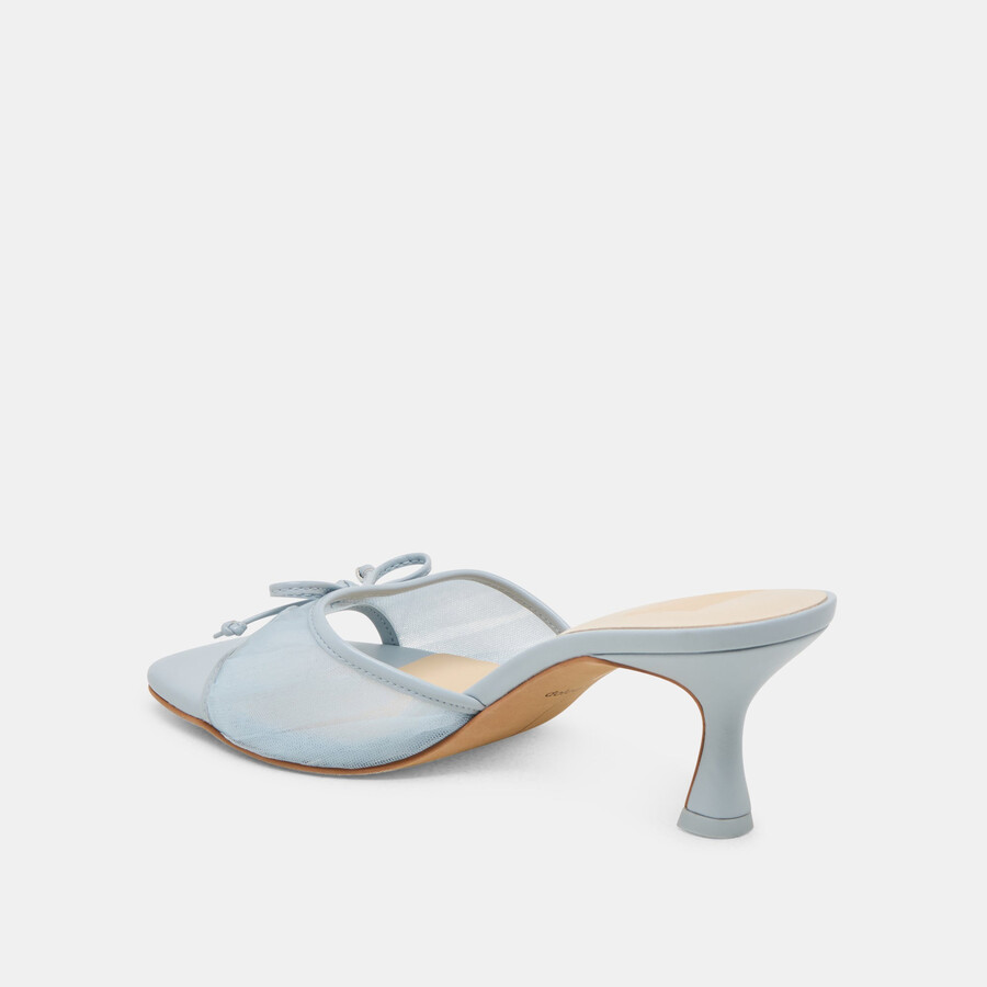 galen heels light blue tulle