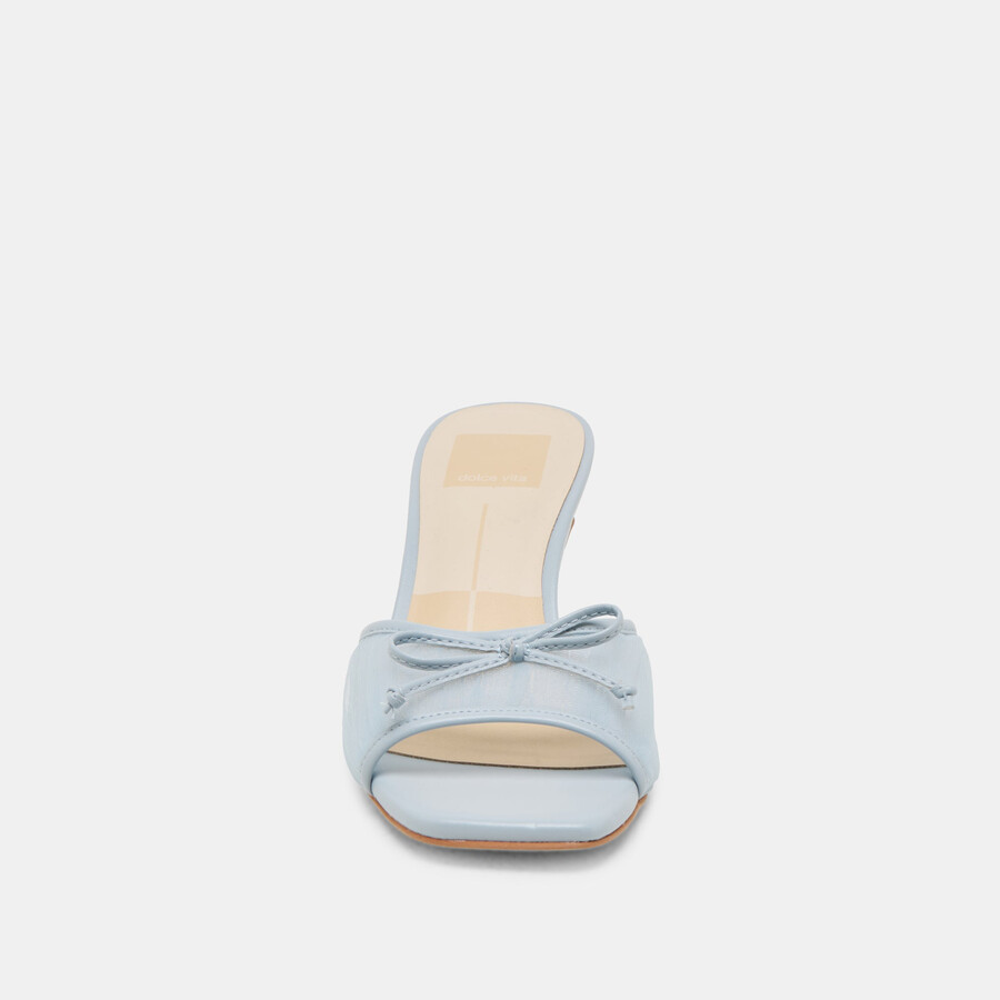 galen heels light blue tulle