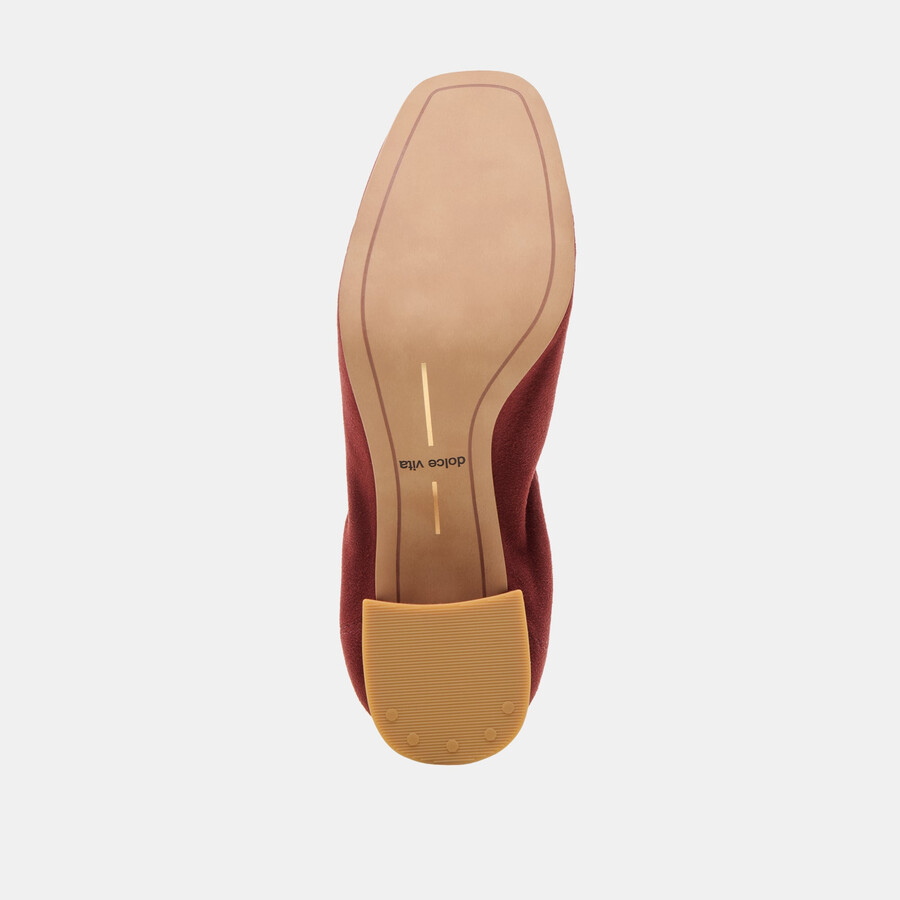 karmin heels brandy suede