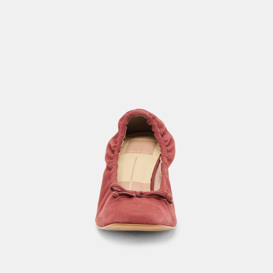 karmin heels brandy suede