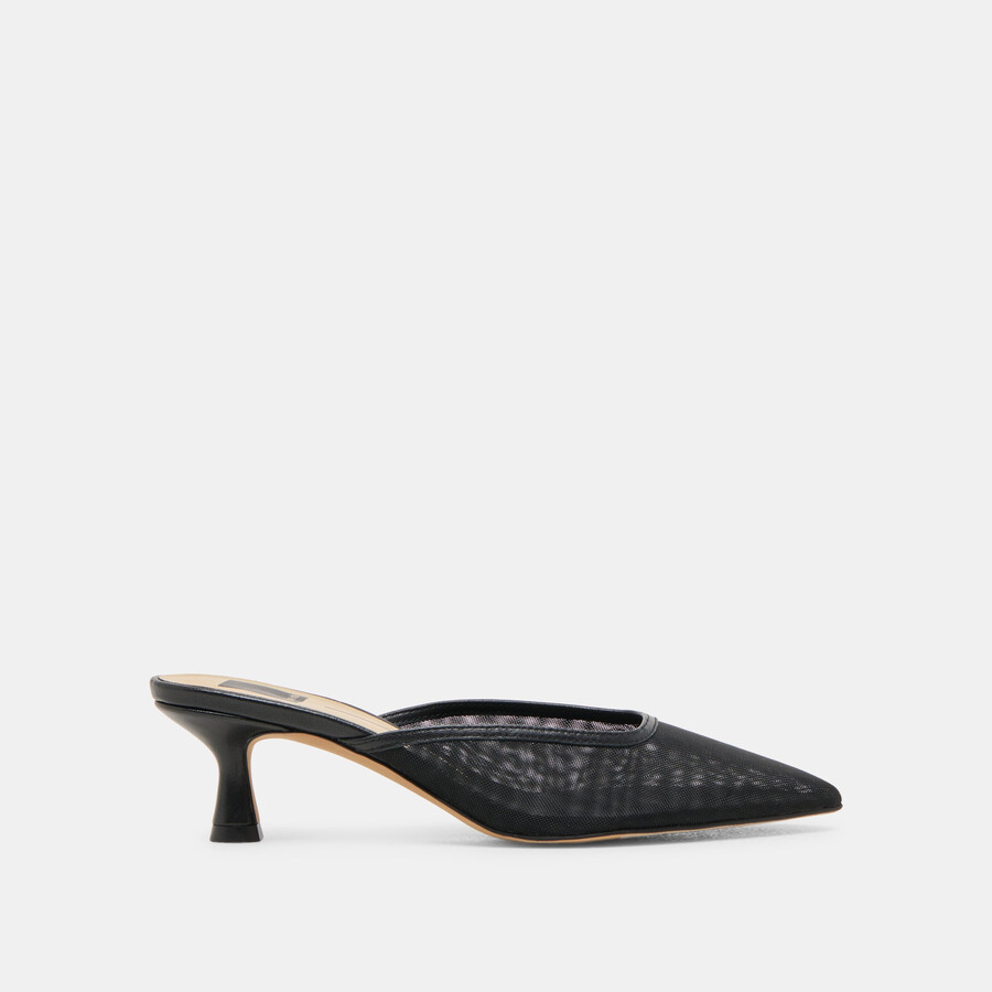 cleo heels onyx mesh
