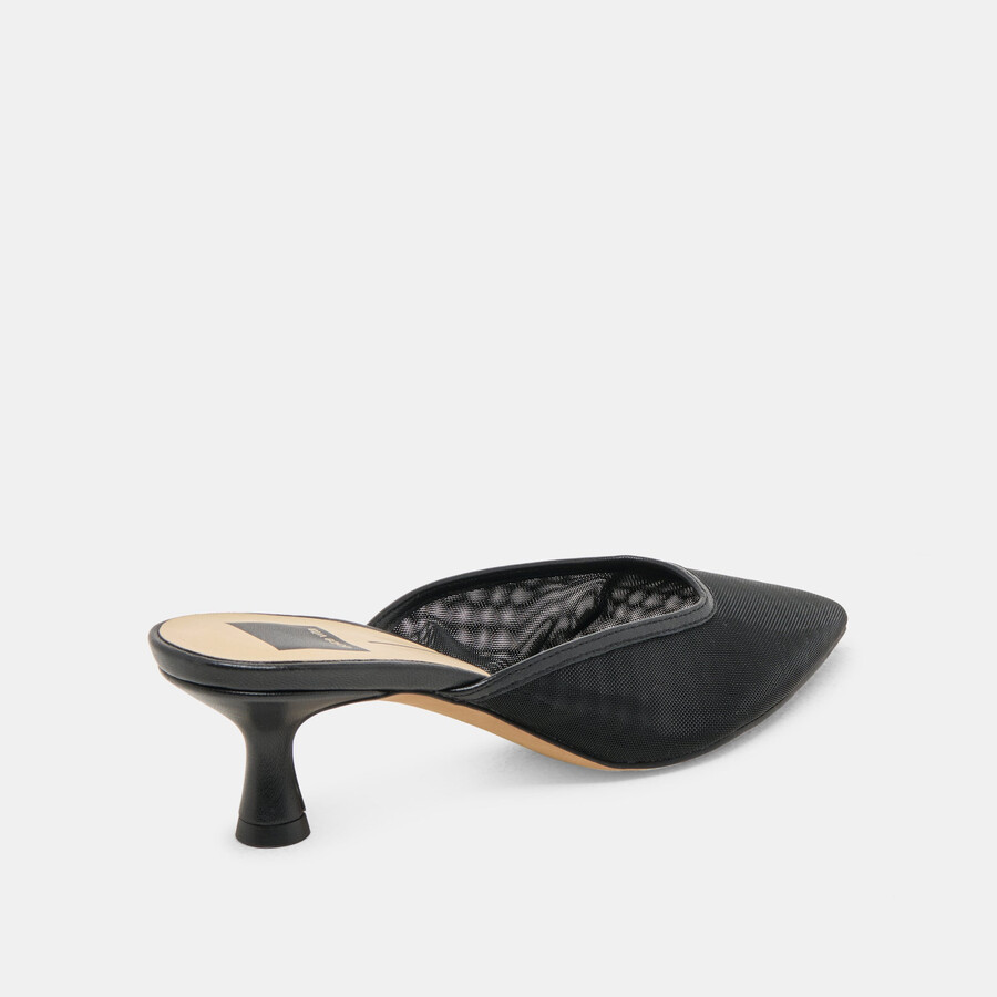 cleo heels onyx mesh