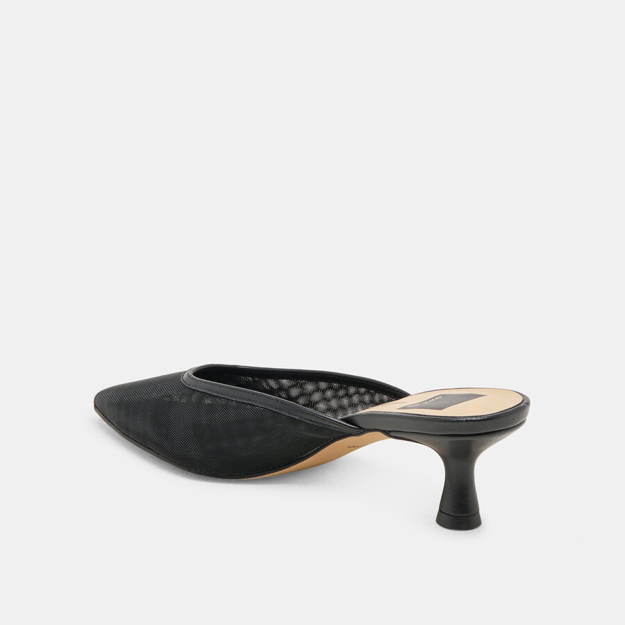 cleo heels onyx mesh