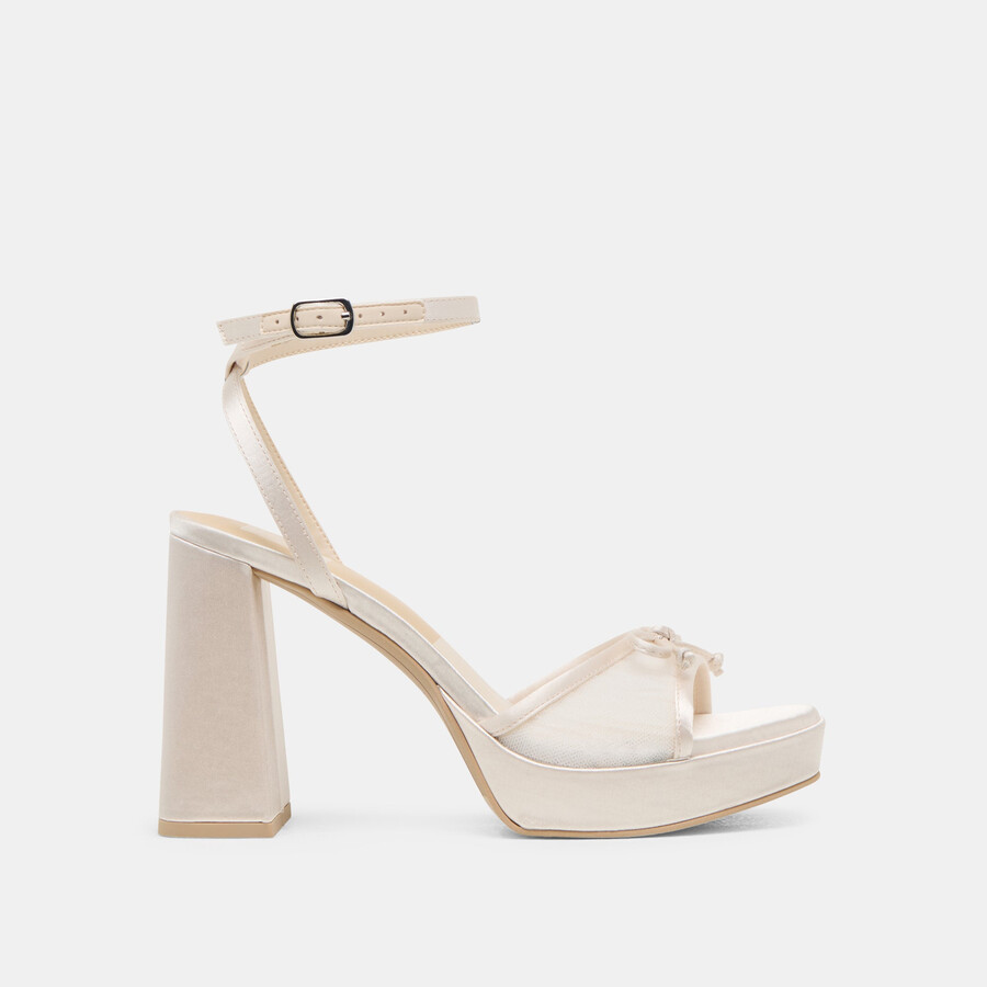 pandor heels white tulle