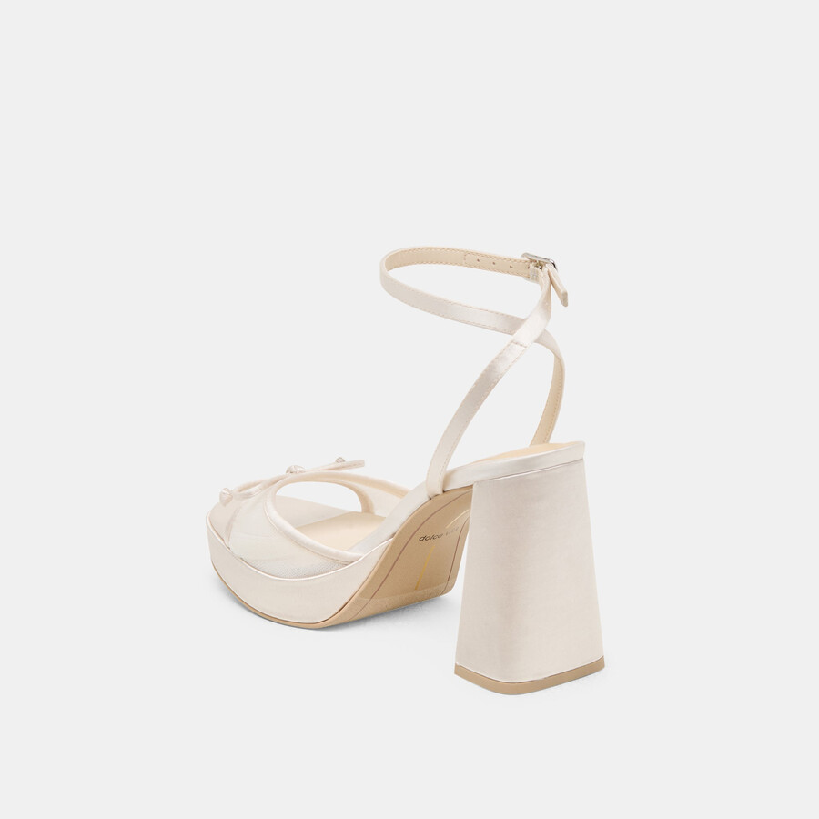 pandor heels white tulle