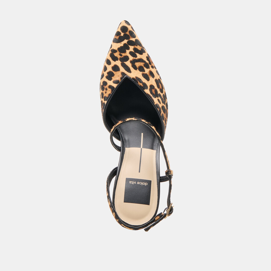 kamra heels dk leopard calf hair